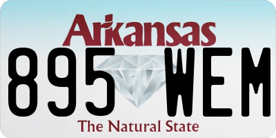 AR license plate 895WEM