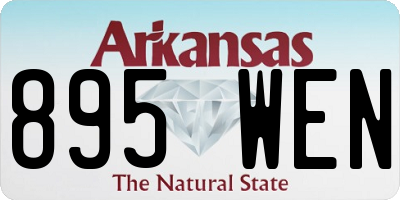 AR license plate 895WEN
