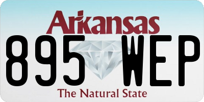 AR license plate 895WEP