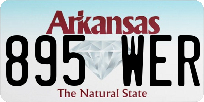 AR license plate 895WER