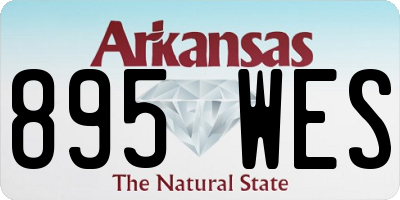 AR license plate 895WES