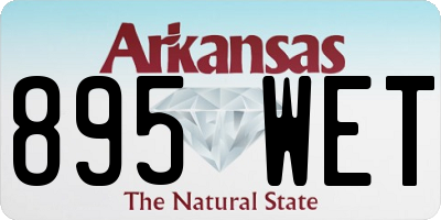 AR license plate 895WET