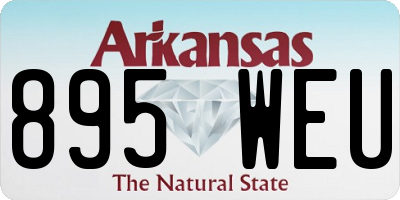 AR license plate 895WEU