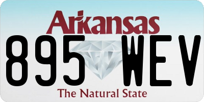 AR license plate 895WEV