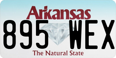 AR license plate 895WEX