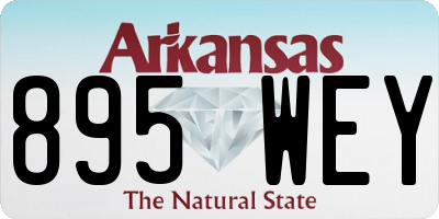 AR license plate 895WEY