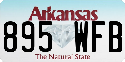 AR license plate 895WFB
