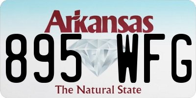 AR license plate 895WFG