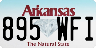 AR license plate 895WFI