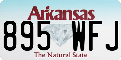 AR license plate 895WFJ
