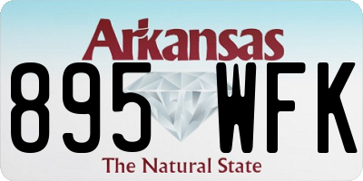 AR license plate 895WFK