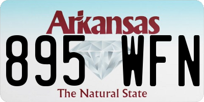 AR license plate 895WFN