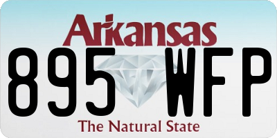 AR license plate 895WFP
