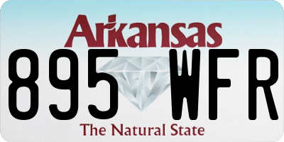 AR license plate 895WFR