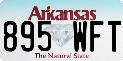 AR license plate 895WFT