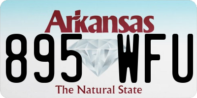 AR license plate 895WFU
