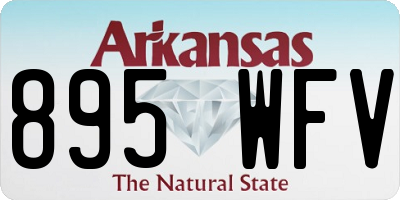 AR license plate 895WFV