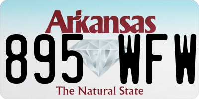 AR license plate 895WFW