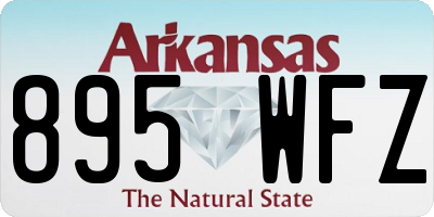AR license plate 895WFZ