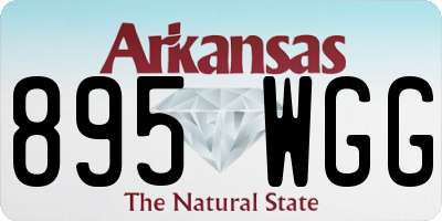 AR license plate 895WGG