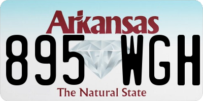 AR license plate 895WGH