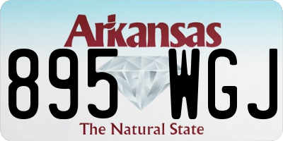 AR license plate 895WGJ