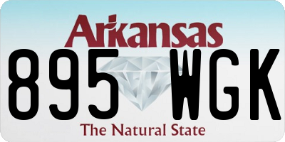 AR license plate 895WGK