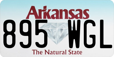 AR license plate 895WGL