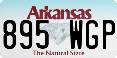 AR license plate 895WGP