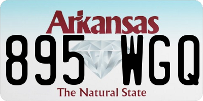 AR license plate 895WGQ