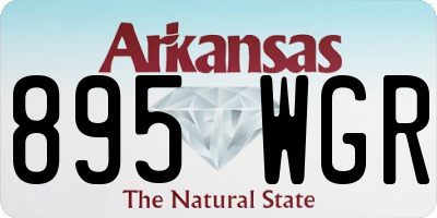 AR license plate 895WGR