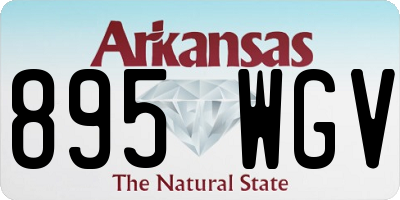 AR license plate 895WGV