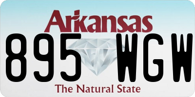 AR license plate 895WGW