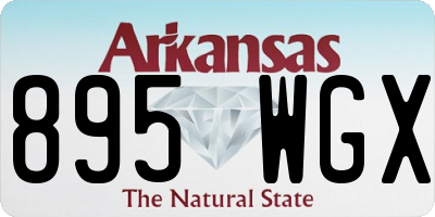 AR license plate 895WGX