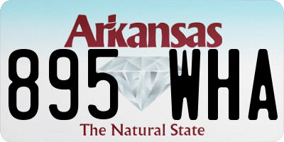 AR license plate 895WHA