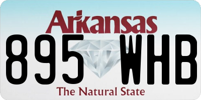AR license plate 895WHB