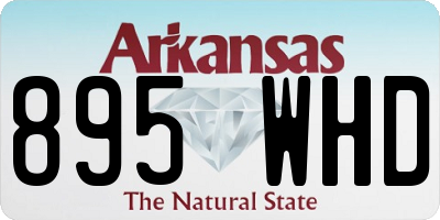 AR license plate 895WHD