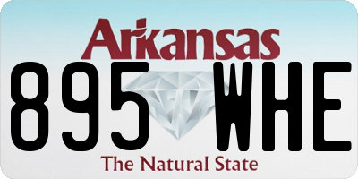 AR license plate 895WHE