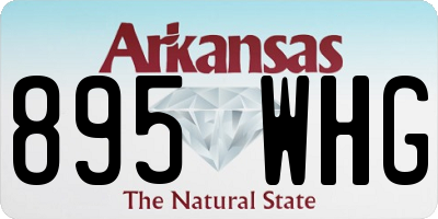 AR license plate 895WHG