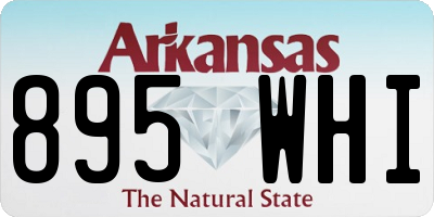 AR license plate 895WHI