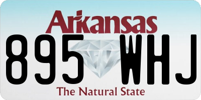 AR license plate 895WHJ