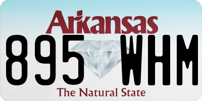 AR license plate 895WHM