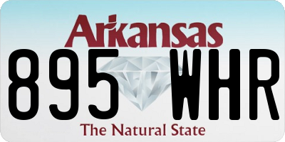 AR license plate 895WHR