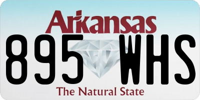 AR license plate 895WHS