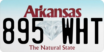 AR license plate 895WHT