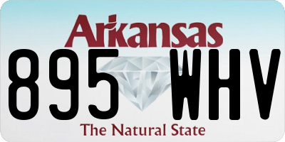 AR license plate 895WHV