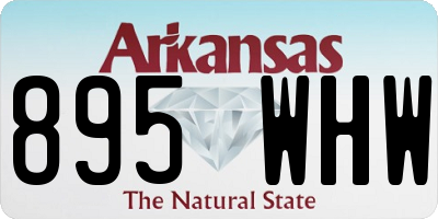 AR license plate 895WHW