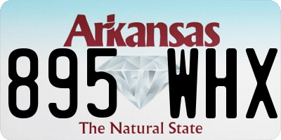 AR license plate 895WHX