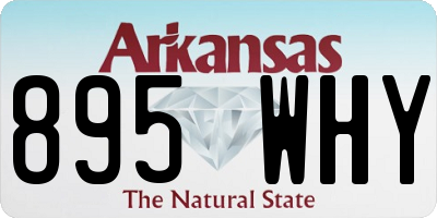 AR license plate 895WHY