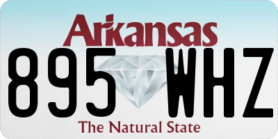AR license plate 895WHZ